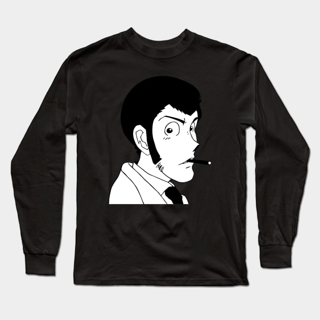 Lupin III Stylized Long Sleeve T-Shirt by SeikoArtStore